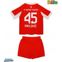 Bayern Munich Aleksandar Pavlovic #45 Hjemmedraktsett Barn 2025-26 Kortermet (+ Korte bukser)